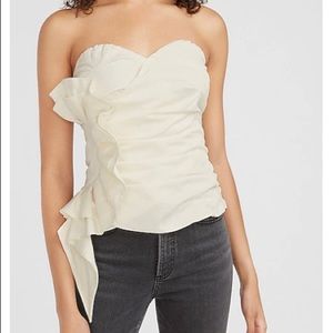 Brand NEW! Express Strapless Tiered Ruffle Bustier